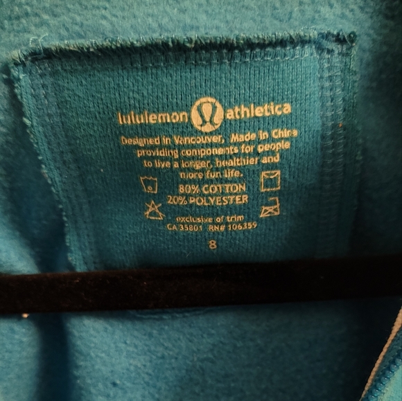Blue Lululemon zip-up hoodie - Picture 5 of 5